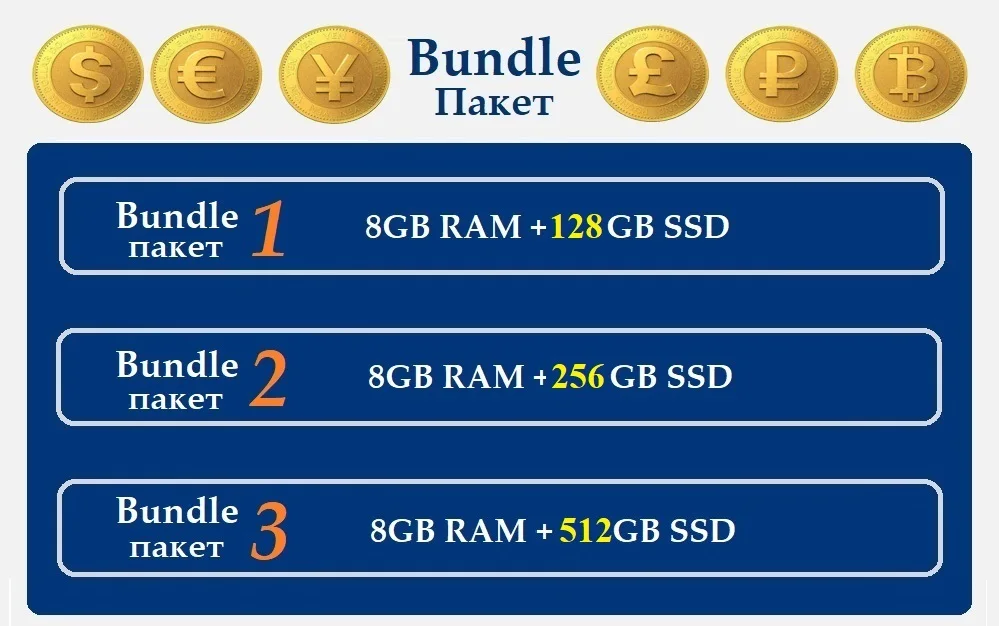 Металлический ультрабук 512 ГБ SSD или 128 Гб SSD + 6 ГБ ОЗУ процессор Intel 4 ядра Windows10 1080P арабский Французский Испанский Русский клавиатура с