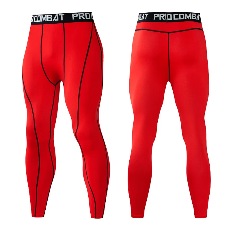 Men Compression Tight Leggings Running Sports Male Gym Fitness Jogging Pants Quick Dry Trousers Workout Training Yoga Bottoms