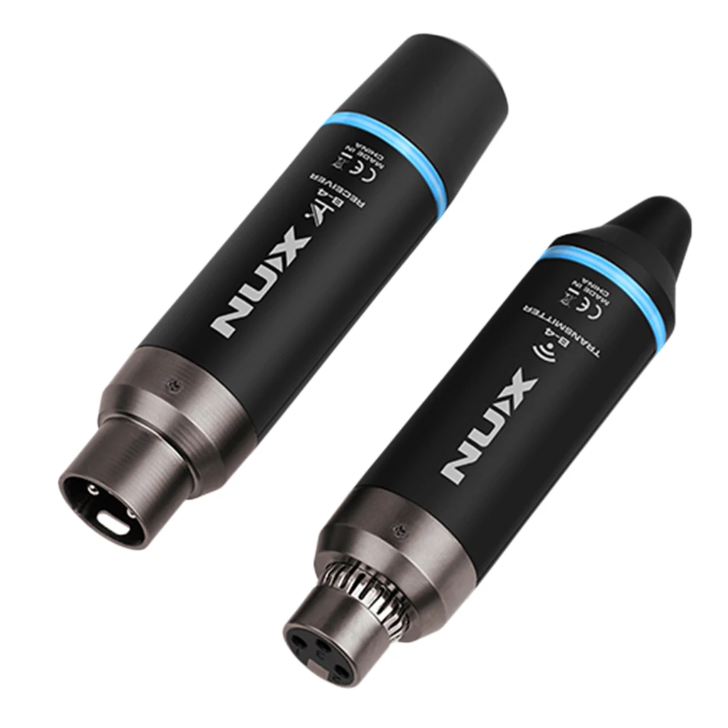 

Wireless Microphone System Transmitter Receiver Cordless Rechargeable USB