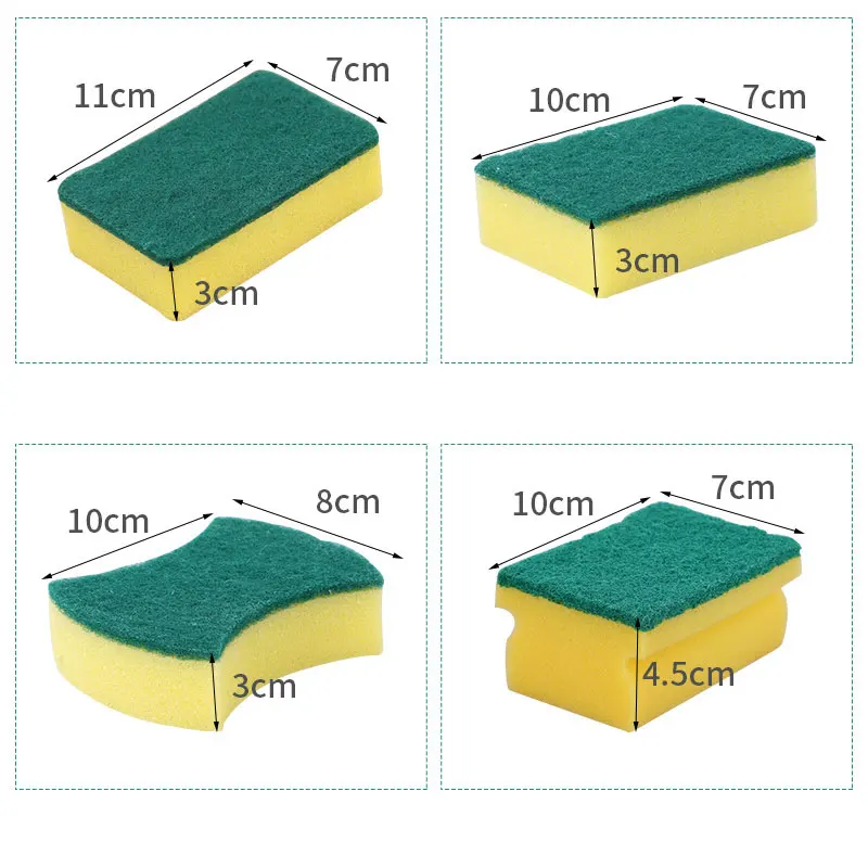 

10pcs Cleaning Sponge Dishwashing Kitchen Bathroom Accessory 100*70*3mm Washing Brush Melamine Eraser Magic Sponge Diy Stocke E