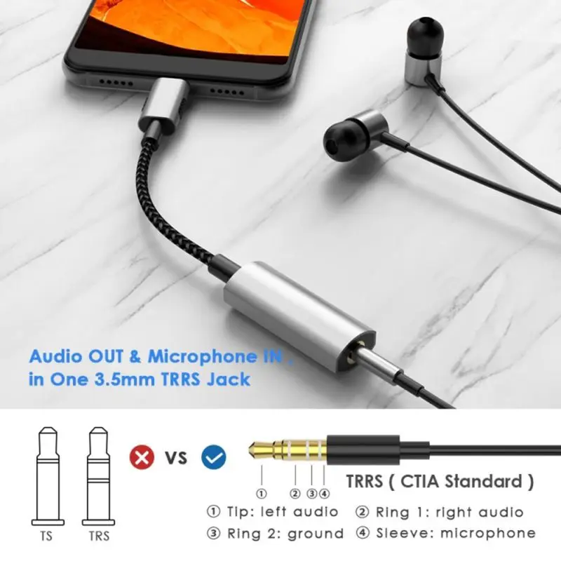 Универсальный usb type C для type C и 3,5 мм AUX Jack адаптер наушники Aux аудио сплиттер конвертер для samsung huawei Xiaomi