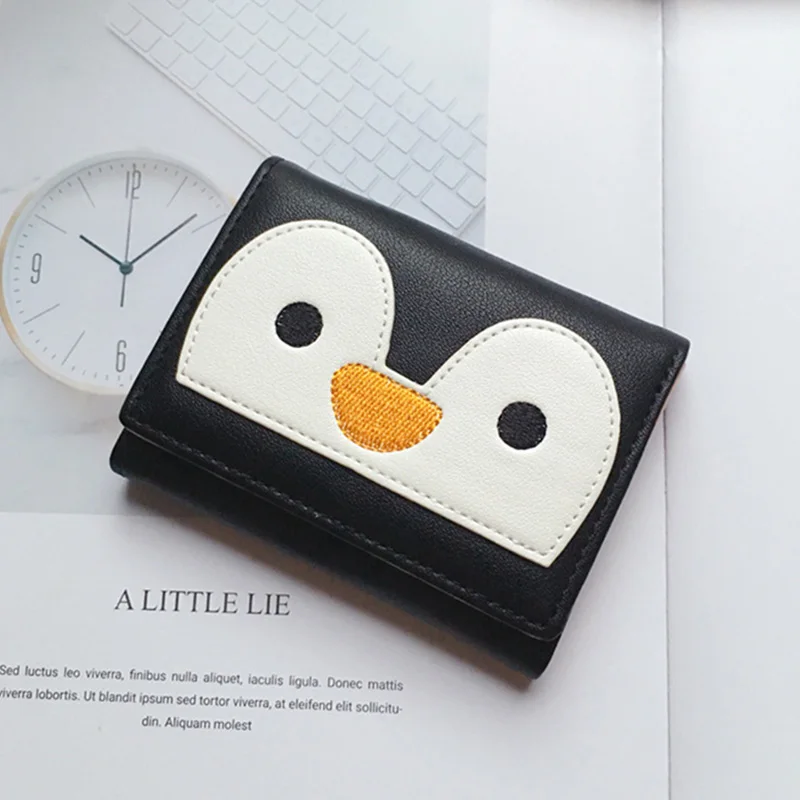

New Fashion PU Leather Women Wallet Cartoon pattern print Hasp Clutch Money Coin Purse Card Holder Short Korean Style wallet