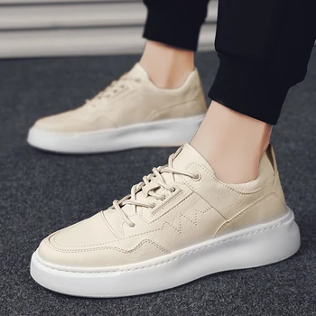 

Vodka Fashion Leather Sneakers Men High Top Quality Waterproof Comfortable Outdoor Walking Footweart Men Shoes Tenis Masculino