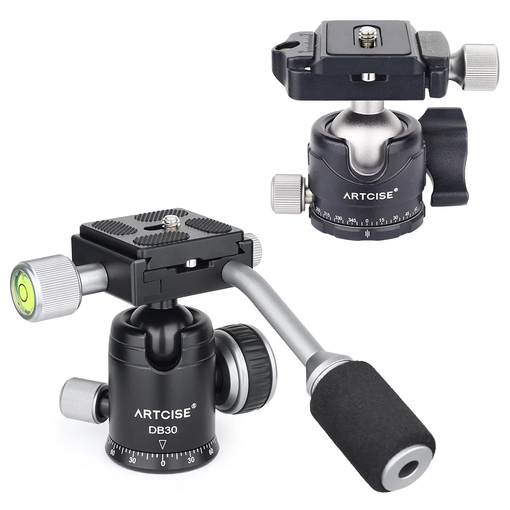 Tripé de Fibra de Carbono Tripé de Mesa Leve e Compacto com Alça com Cabeça Dslr e Celular Máxima de 10kg para Câmera Mini Portátil Esférica Carga - Image 4
