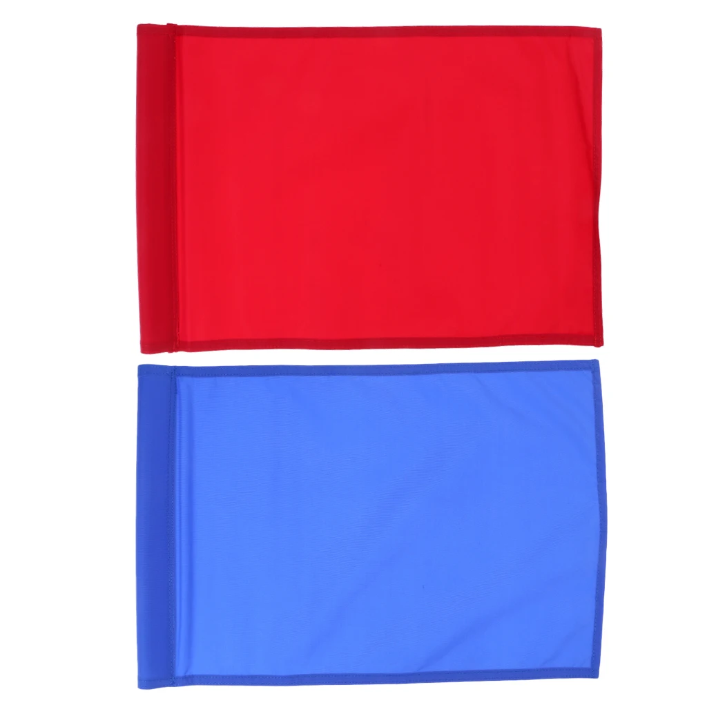 2Pcs Golf Flag, Golf Putting Green Flag, Backyard Practice Golf Hole Pole Cup Flag Nylon Putting Green Flag