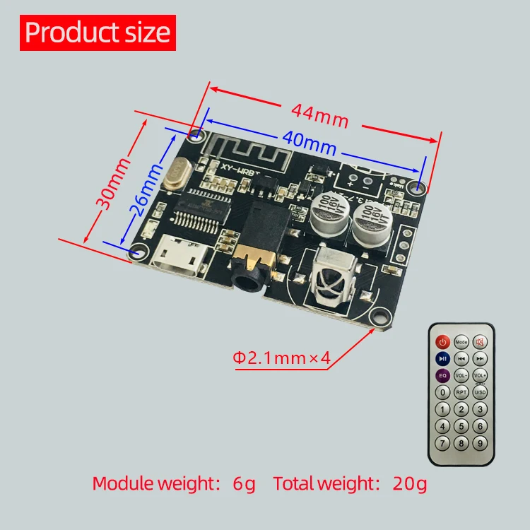 XY-WRBT DC 3,7-24 в беспроводной Bluetooth 5,0 аудио приемник декодеры стерео 3,5 мм аудио адаптер для платы усилителя