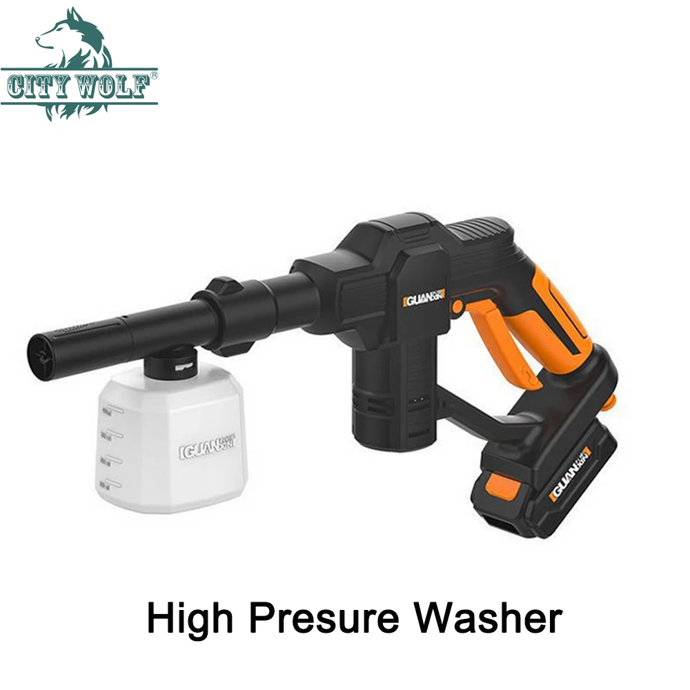 

12V High Pressure Car Washer Portable Cordless Cleaner Rechargable Self-priming Washing Machine Electric Cleaning