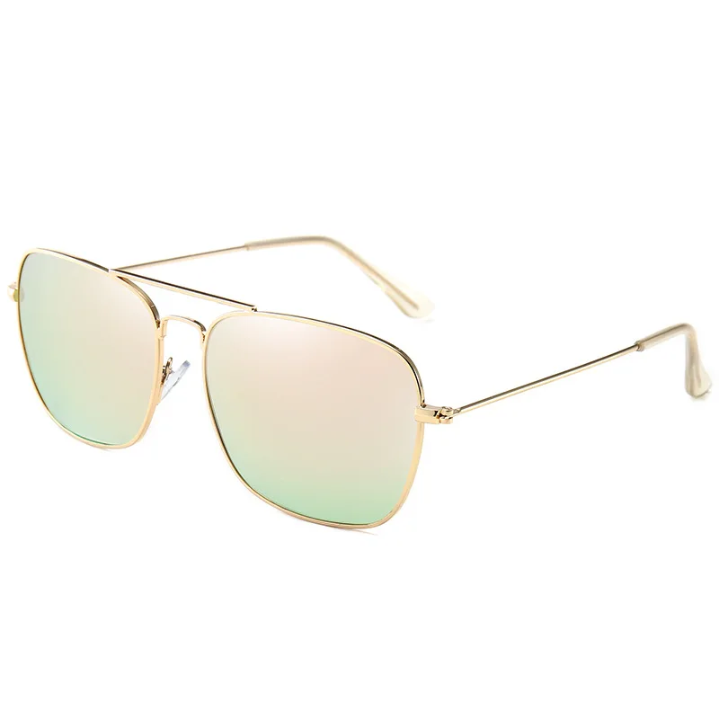 RBRARE, квадратные солнцезащитные очки для женщин,, Ретро стиль, большая оправа, роскошные брендовые солнцезащитные очки для женщин, очки для мужчин, Ретро стиль, Oculos De Sol Gafas - Цвет линз: Gold Pink