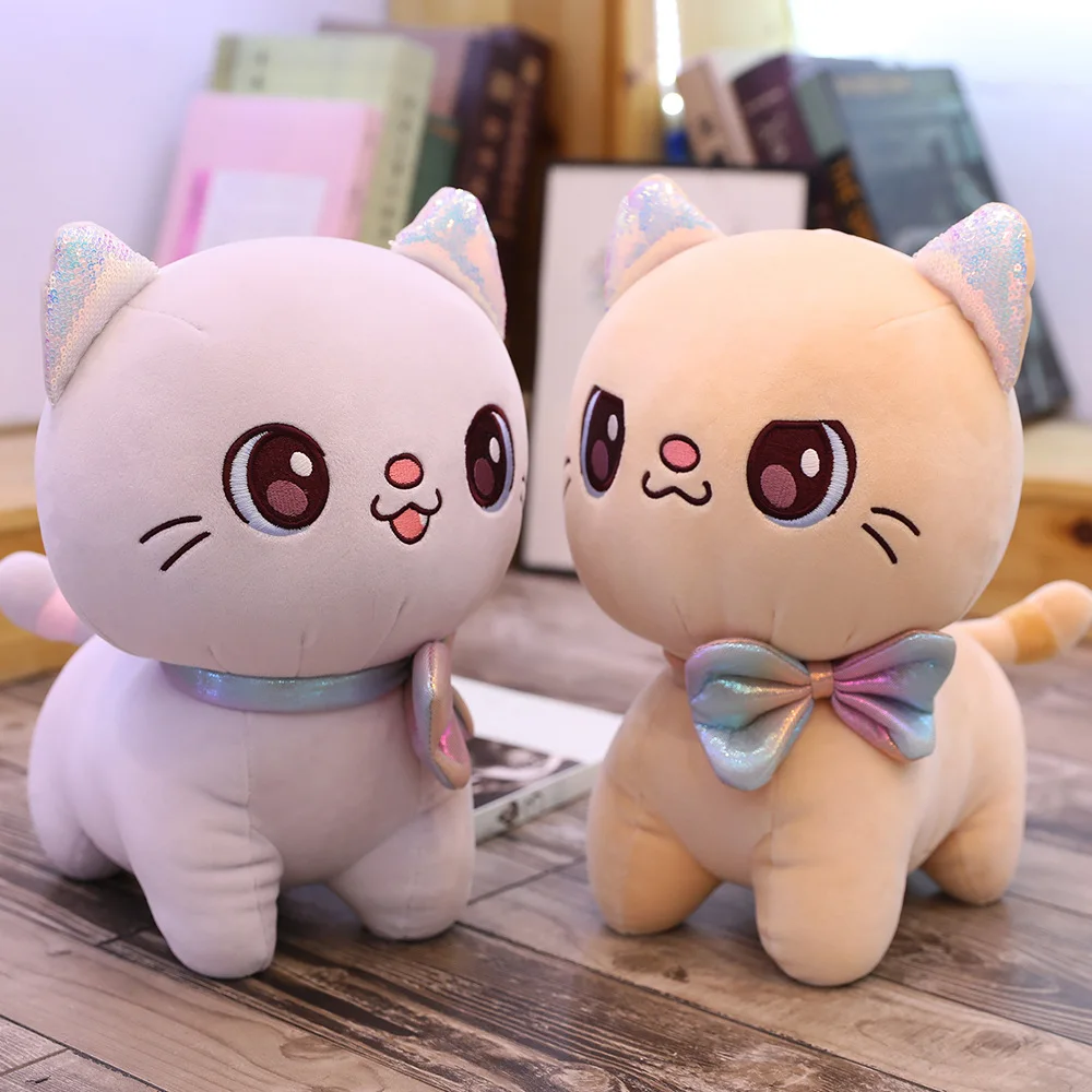 Кот набивные животные мультфильм кошка дети девочки кукла на день рождения игрушка детский подарок