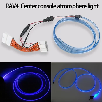 

1Pcs Car LED Center Console Light Atmosphere Blue Strip Dash board Ambient Interior Light For Toyota RAV4 2016 2017 2018 2019