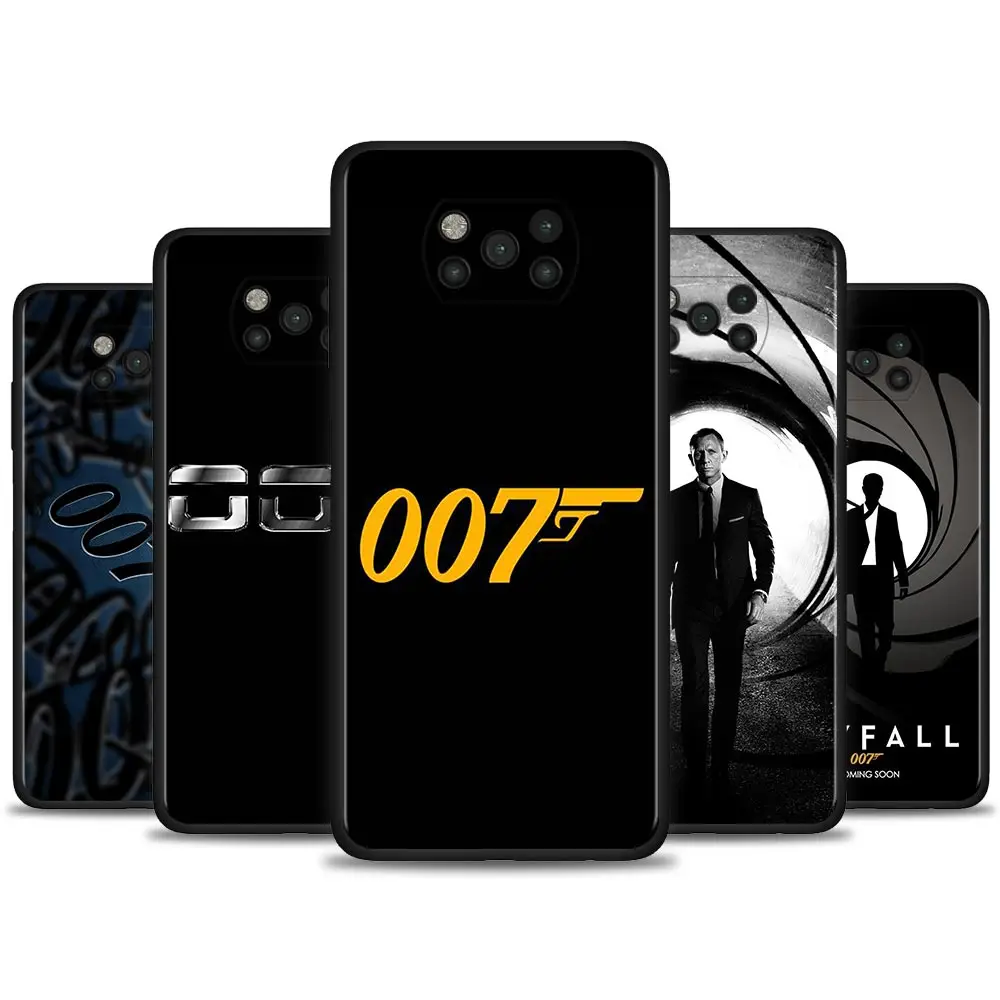 Чехол для Xiaomi Poco X3 NFC F3 GT M3 pro PocoF1 Mi 10T 9T Note 10 10Lite 11T Pro Civi популярный фильм Джеймс Бонд