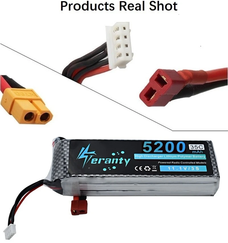 3S Lipo 11.1v 1500mAh 2200mAh 3300mAh 4200mAh 5200mAh 10800mAh Battery For RC Car/Airplane/Helicopter 11.1v Rechargeable Battery