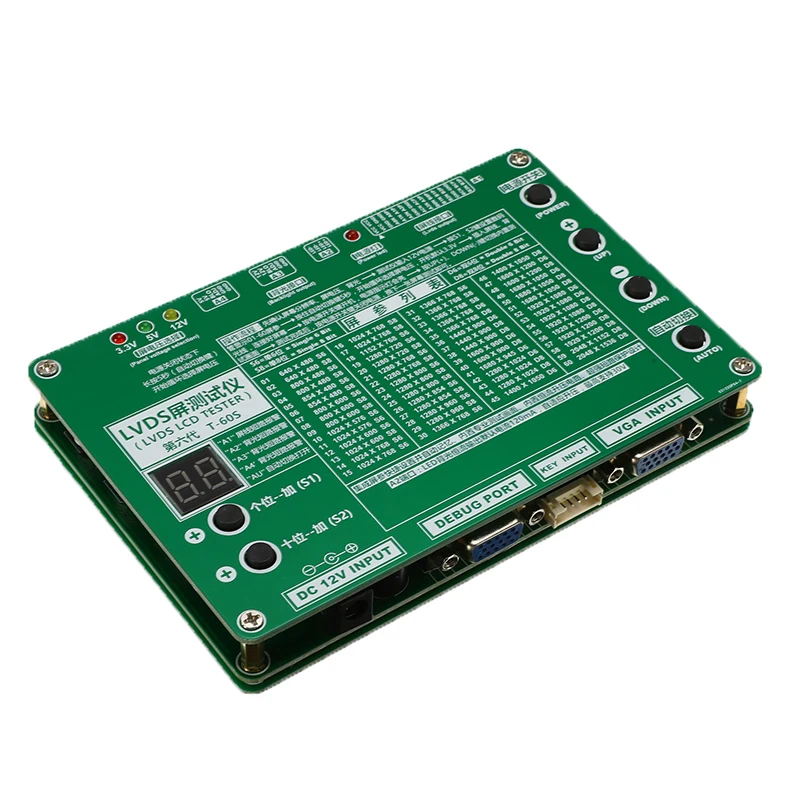 

Laptop TV/LCD/LED Test Tool Kit Led Panel Tester Support 5.6-84 Inch LVDS Interface 14/Screen Line+High-Pressure Board+Adapter
