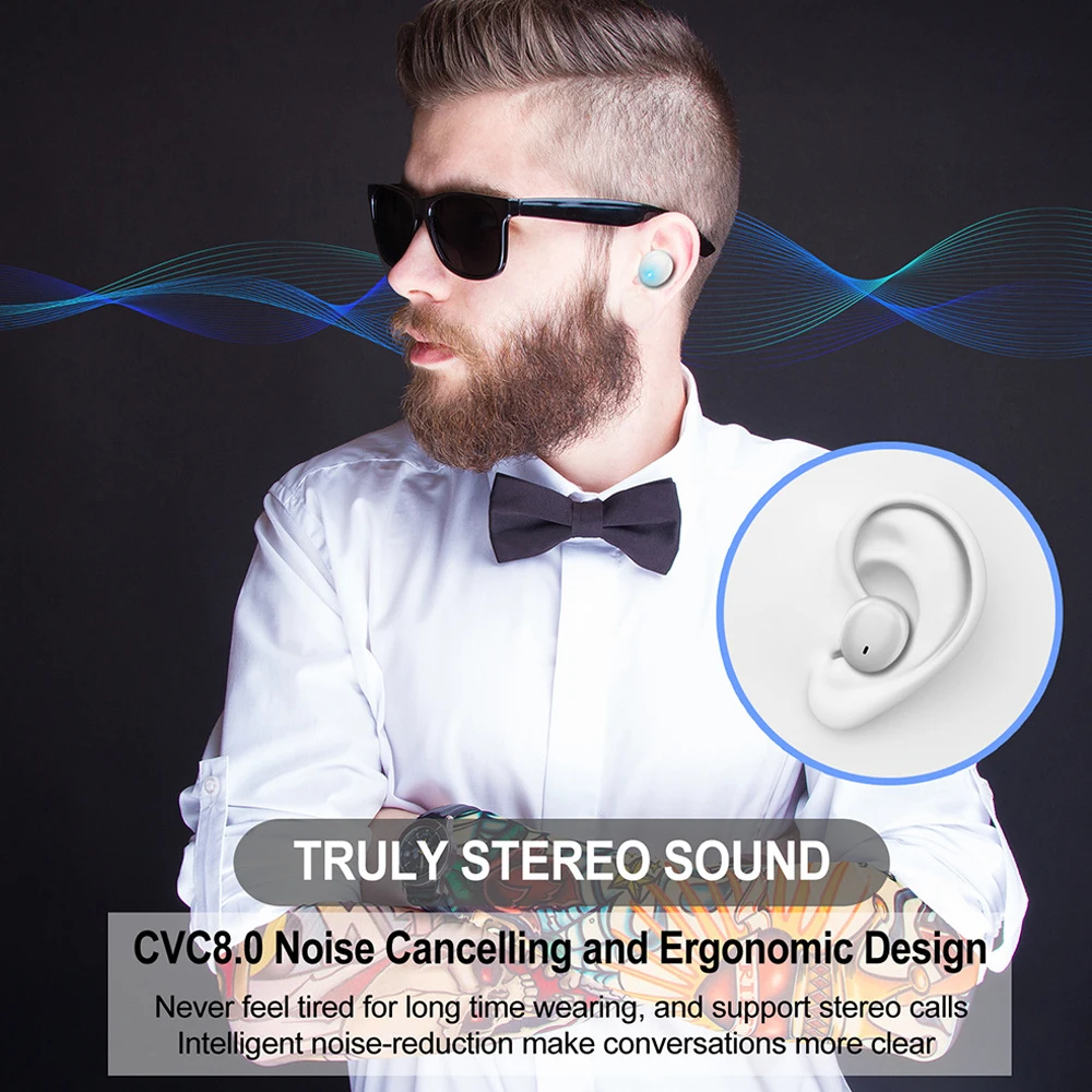 APTX-HD TWS Bluetooth Earphone QCC3034 Sports True