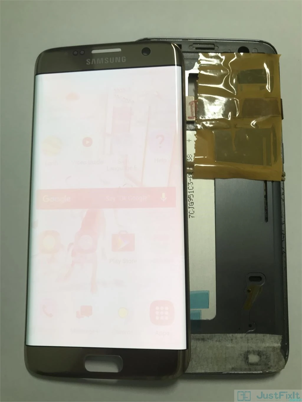 Оригинальный супер AMOLED для Samsung Galaxy S7 edge сжигание тени ЖК дисплей сенсорный экран