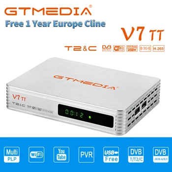 

GTmedia V7 TT Terrestrial Receiver DVB-T2/S Digital Wifi Support M3U Satellite Receiver decoder TV Box Set Top Box
