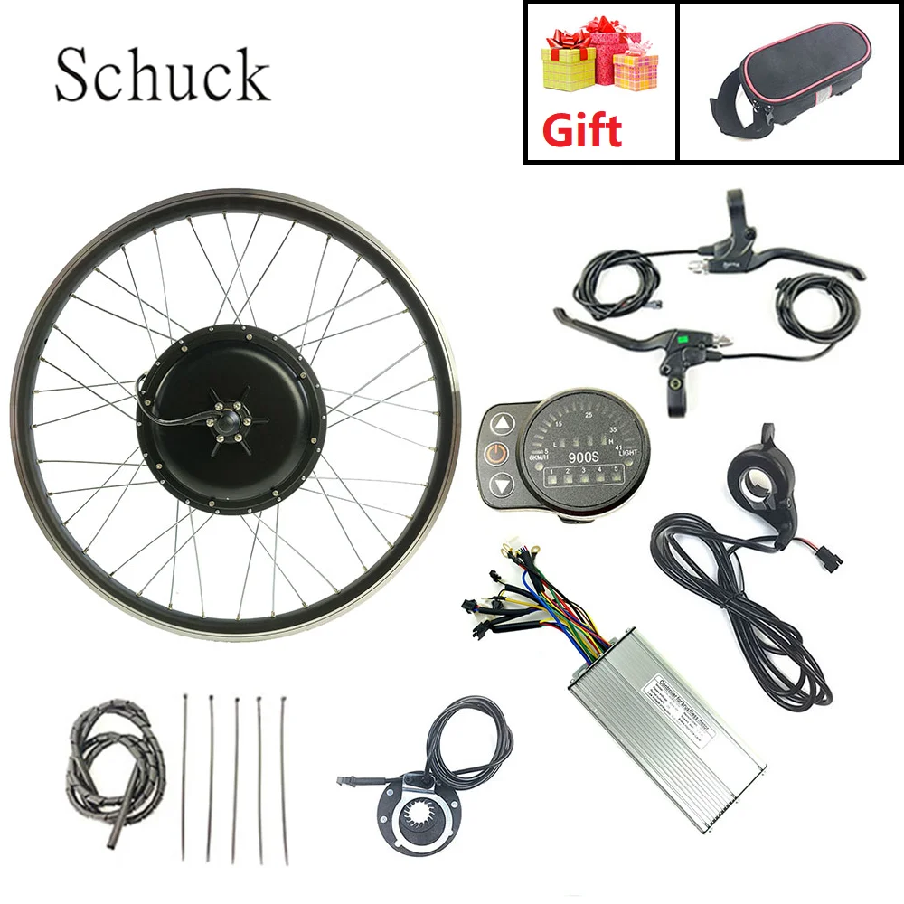 ^*Best Offers Schuck Electric Bicycle Conversion Kit 48V1500W front wheel eBike Powerful Motor has LED900S display 20to28 inch 700C ^*Best Offers Schuck Electric Bicycle Conversion Kit 48V1500W front wheel eBike Powerful Motor has LED900S display 20to28 inch 700C