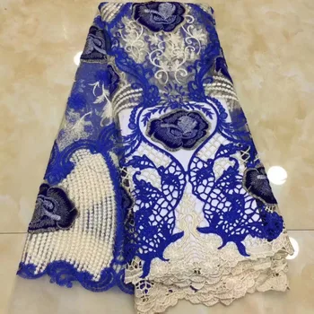 

5yards French Nigerian tulle Lace African Velvet Tulle Mesh Lace Fabric 2019 High Quality velvet net lace For Wedding Dress XZXSE213