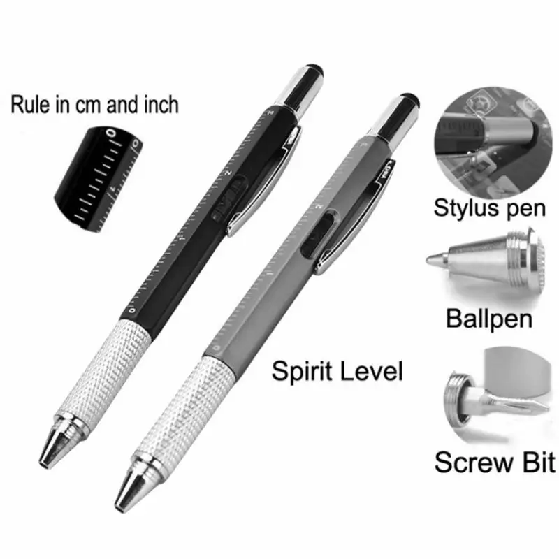 

Multi-Functional Tool Tech Ballpoint Pen 6 in 1 Ballpoint Pen, Screwdriver