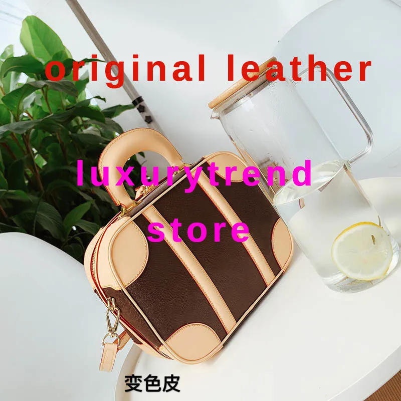 

Genuine Leather Case Box Brand Fashion Show Womens Famous Designer Original Shoulder Luxury Bag Handbag Crossbody For Women Bags