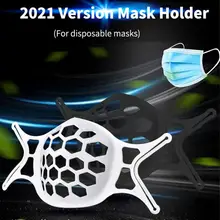 

10 PCS Silicone Face Mask Holder Useful 3D Mask Bracket Face Mask Bracket Inner Support Frame Mouth Caps Accessories