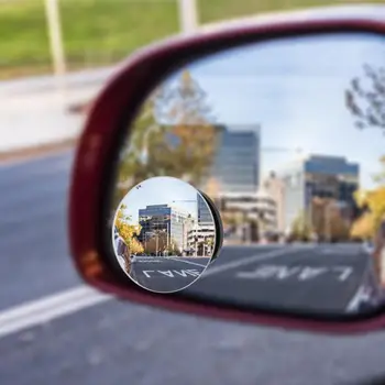 

2Pcs Car Blind Spot Mirror 360 Degree Framless Side Wide Angle Small Round Convex Blind Spot Dead Zone Rearview Parking Mirror