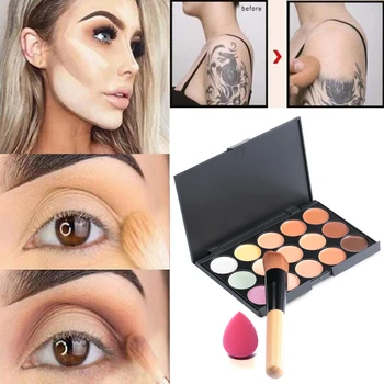 Face Concealer Makeup Professional 10 15 Colors Foundation Facial Cream Palettes Cosmetic Contouring Makeup 60