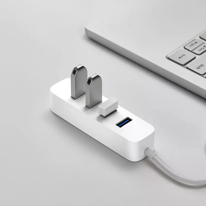 XIAOMI 4 порта USB3.0 хаб с резервным блоком питания интерфейс USB удлинитель концентратора удлинитель коннектор адаптер для портативных ПК