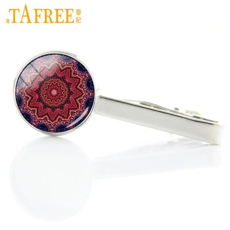 TAFREE Лидер продаж Хиппи Мандала Зажимы для галстука Популярные богемные Пейсли медитация цветок свадебный галстук булавка для мужчин ювелирные изделия A410