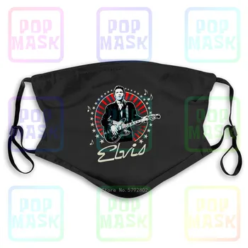 

Dust Mask with Filter New Nwt Elvis Presley Encircled In Stars ,Ly Licensed Large Washable Reusable Mask