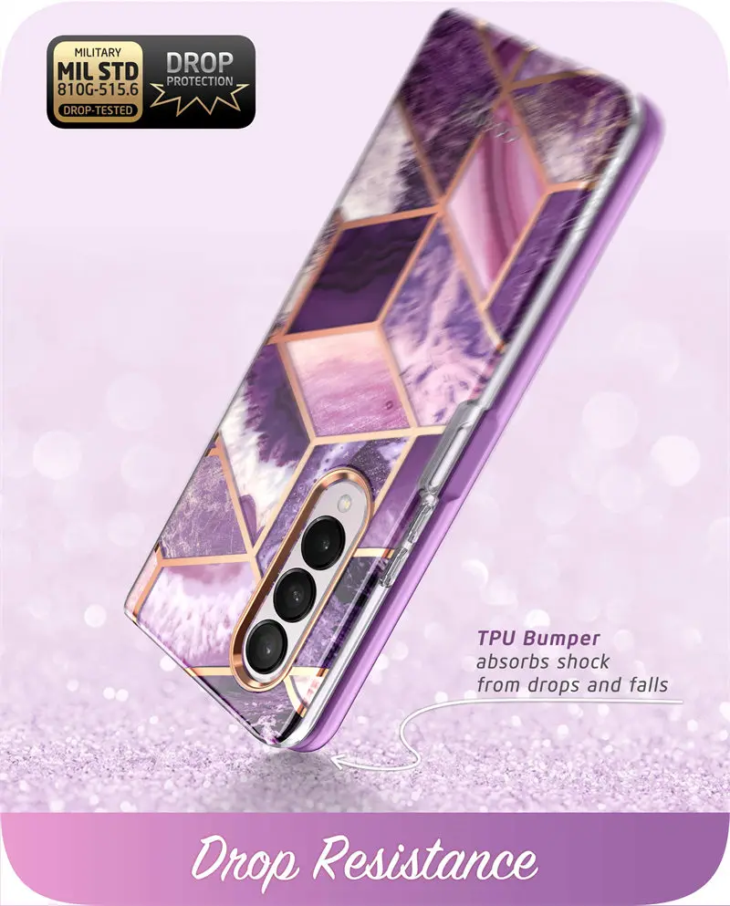 For Samsung Galaxy Z Fold 3 Case 5G (2021) I-BLASON Cosmo Slim Stylish Protective Bumper Case with Built-in Screen Protector iphone 11 cover