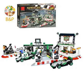 

75883 1015Pcs Technic Series The Speed Champions Amg Petronas Formula One Team Building Blocks Bricks Toys Gift 10782