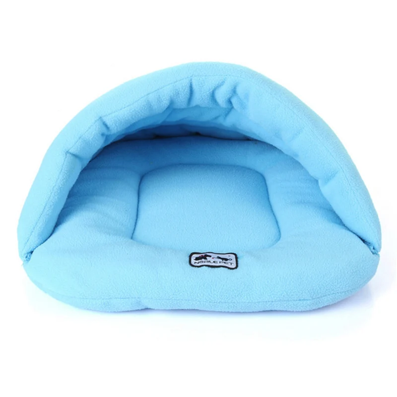 Kelypet зимние мягкие флисовые домашние кровати для собак подходит для средних/маленьких собак теплый удобный успокаивающий спальный мешок для животных кровать - Цвет: Sky blue