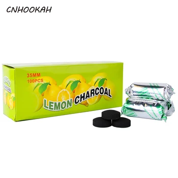 

CNHOOKAH 35 MM Lemon Flavor Fruit Charcoal Hookah Carbon Arab shisha Charcoals Smoking Accessories Rapid Spontaneous Combustion
