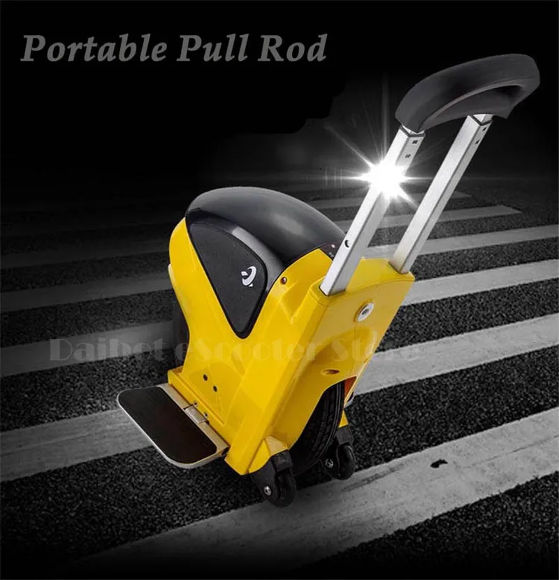 Daibot Electric Unicycle Scooter One Wheel Self Balancing Scooters 350W 14 inch With Push Rod Electric Scooter Adult             (4)