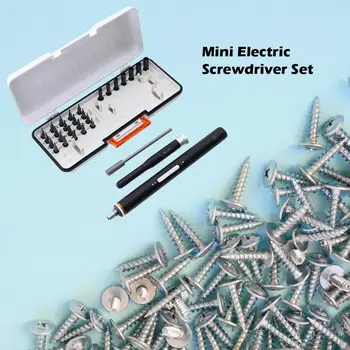

Mini USB Rechargeable Electric Cordless Magnetic Screw Driver Tool Precision Kit Design of Independent Receiving Box