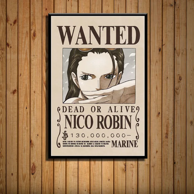 8 One piece Luffy Wanted плакат классический японский аниме Боевая Горячая картина Искусство Шелковый Холст плакат настенный домашний декор - Цвет: 8