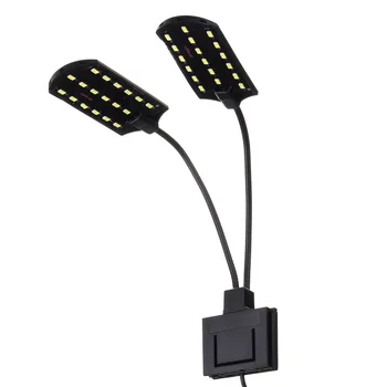 

AC220V 15W Aquarium LED Lighting Clip on Double Lamp Fresh Water Plants Grow Light LED Aquarium for Nano Fish Tanks EU Plug