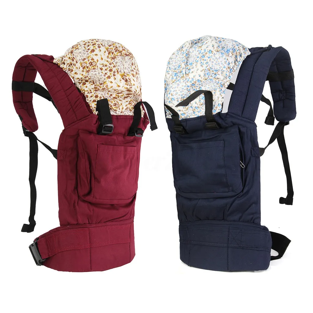Передняя и задняя Детская сумка-переноска комфортная слинг обертывание 3 позиции Новорожденный ребенок перевозчик с капюшоном хлопок