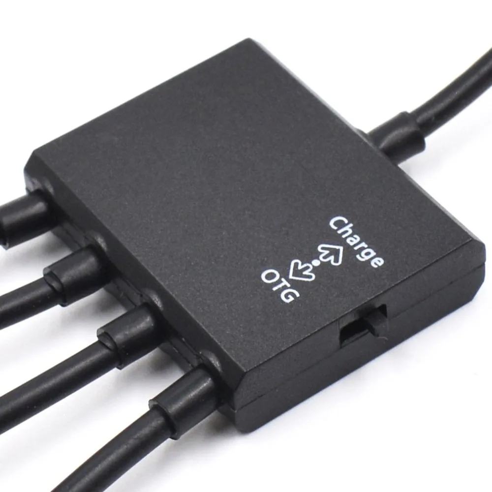 Vovotrade 4 в 1 Micro USB мощность зарядки хост OTG концентратор адаптер кабель для большинства моделей Android Прямая поставка