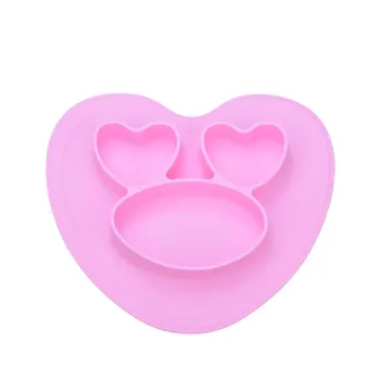 

Feeding Supplies Infants Silicone Plate Baby Sucker Tableware Children Partition Easy to Cleaning fang hua wan Feeding Baby M4