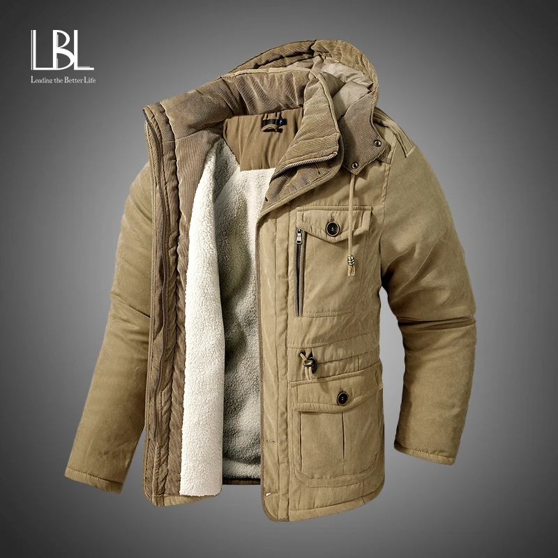 Chaqueta de invierno de los de algodón espesar abrigo Parka abrigo nuevo de Lana militar chaquetas tipo Cargo hombre chaqueta abrigos para hombre|Parkas| - AliExpress