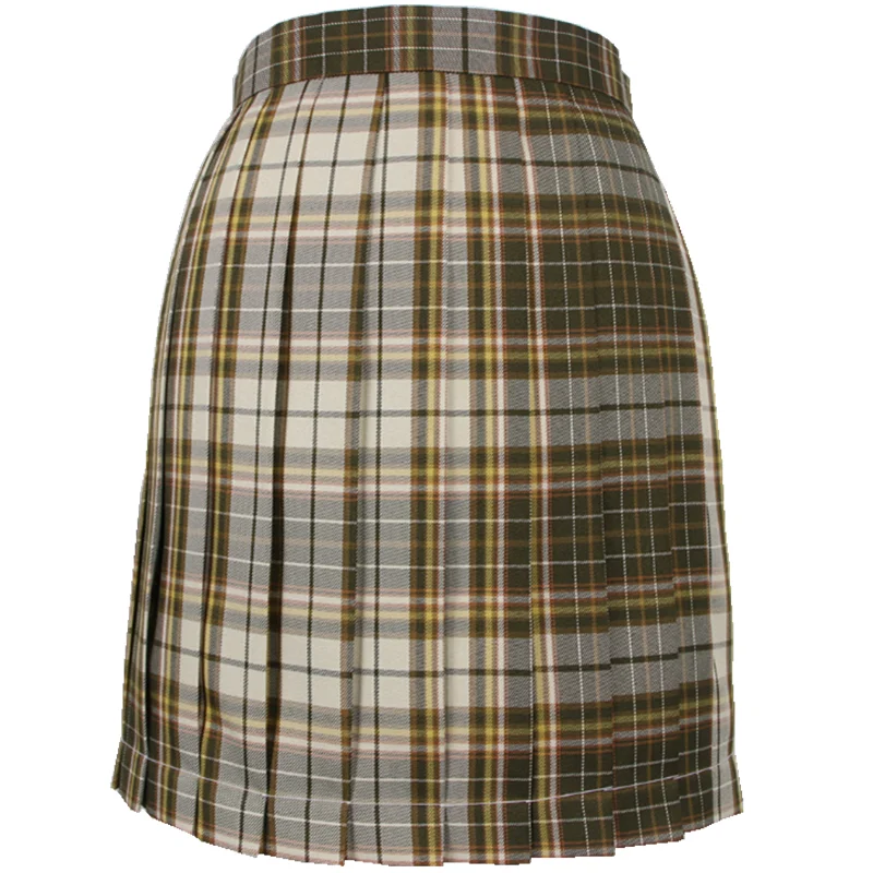 skirt Корейская японская Студенческая Высокая талия линия JK Униформа юбка женская мини-юбка для колледжа плиссированная юбка для средней школы клетчатая юбка - Цвет: skirt