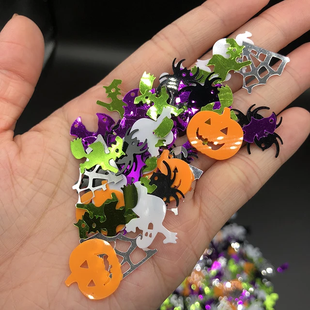 20g/Bag PVC Loose Sequins Paillettes Crafts Mixed Confetti For Nails Art Manicure/Wedding/Festival Decoration Sewing Handcraft Halloween