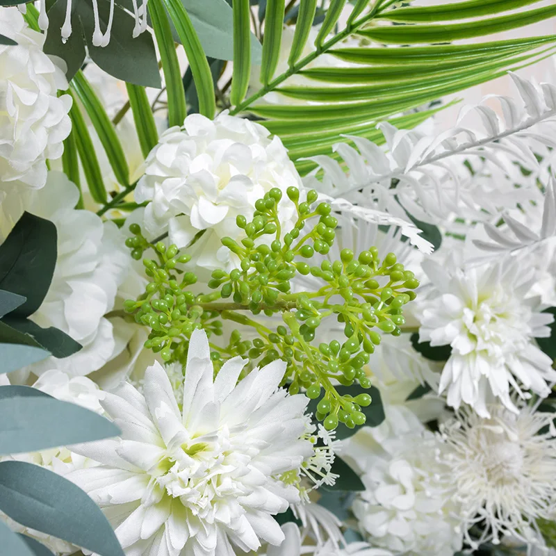 Flone New wedding arrangement flower Artificial fake flowers row wedding stage arch backdrop flower decoration road guide floral