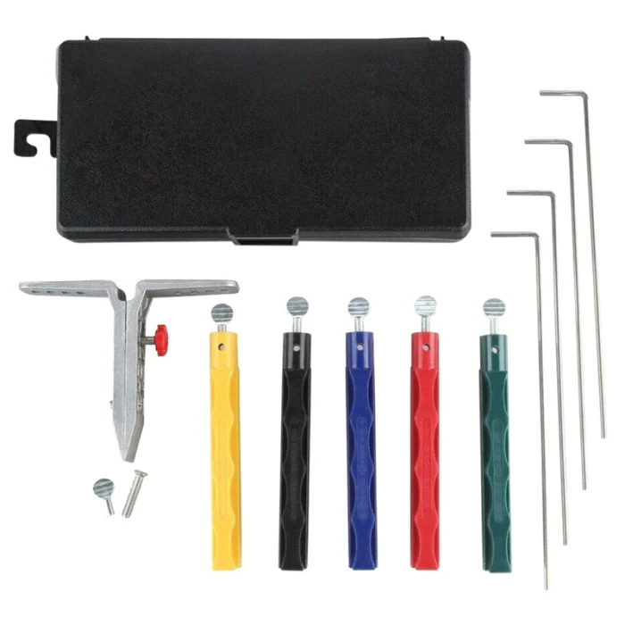 Cutter Sharpener Deluxe 5 Whetstones Set Sharpening System Portable Durable Tool HYD88
