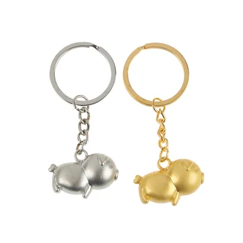 

Cute Cartoon Piggy Keychain Bag Pendant Animal Metal Pig Handbag Keyring Key Holder