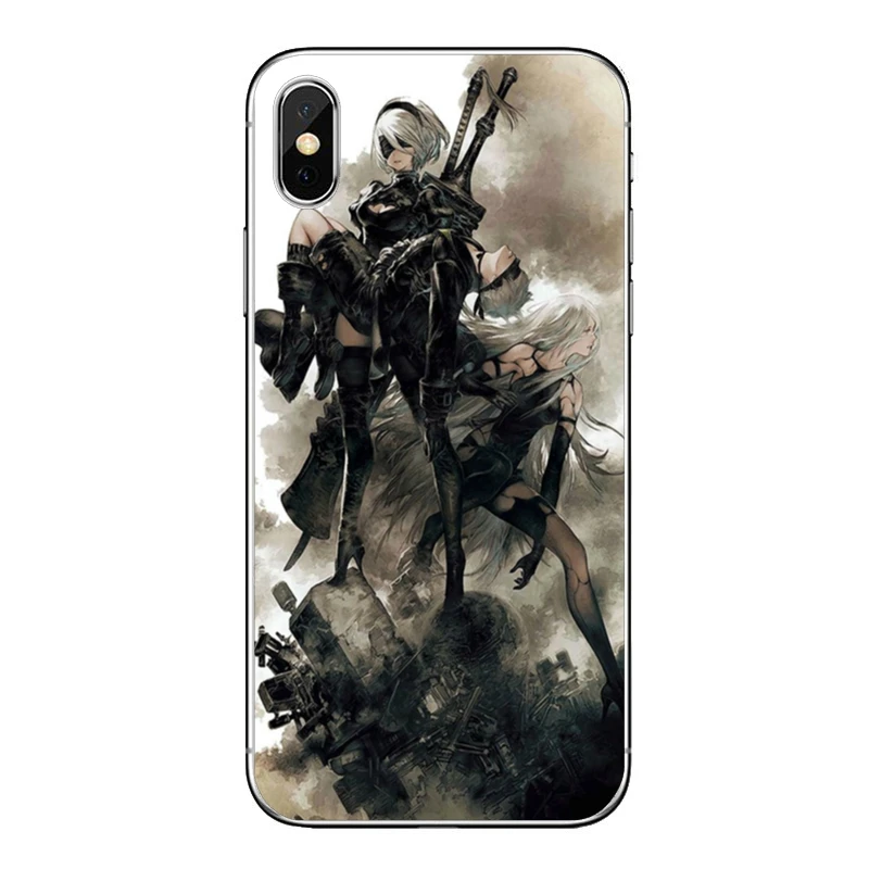 Аниме Nier Automata 2b для iPhone XR X XS Max 8 7 6s 6 plus SE 5s 5c 5 iPod Touch аксессуары чехол для телефона