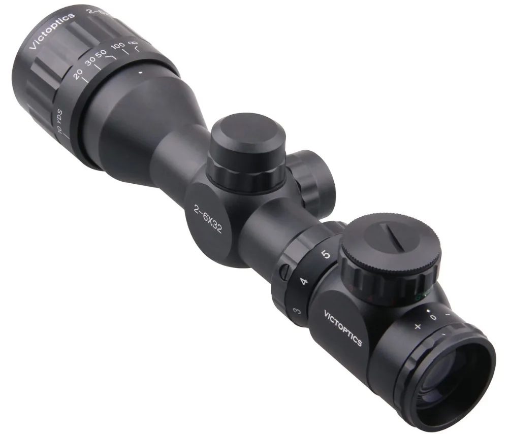 Victoptics 2-6x32 AOE компактный ружейный оптический прицел для винтовки с подсветкой дальномер Сетка солнцезащитный козырек откидная крышка прицел