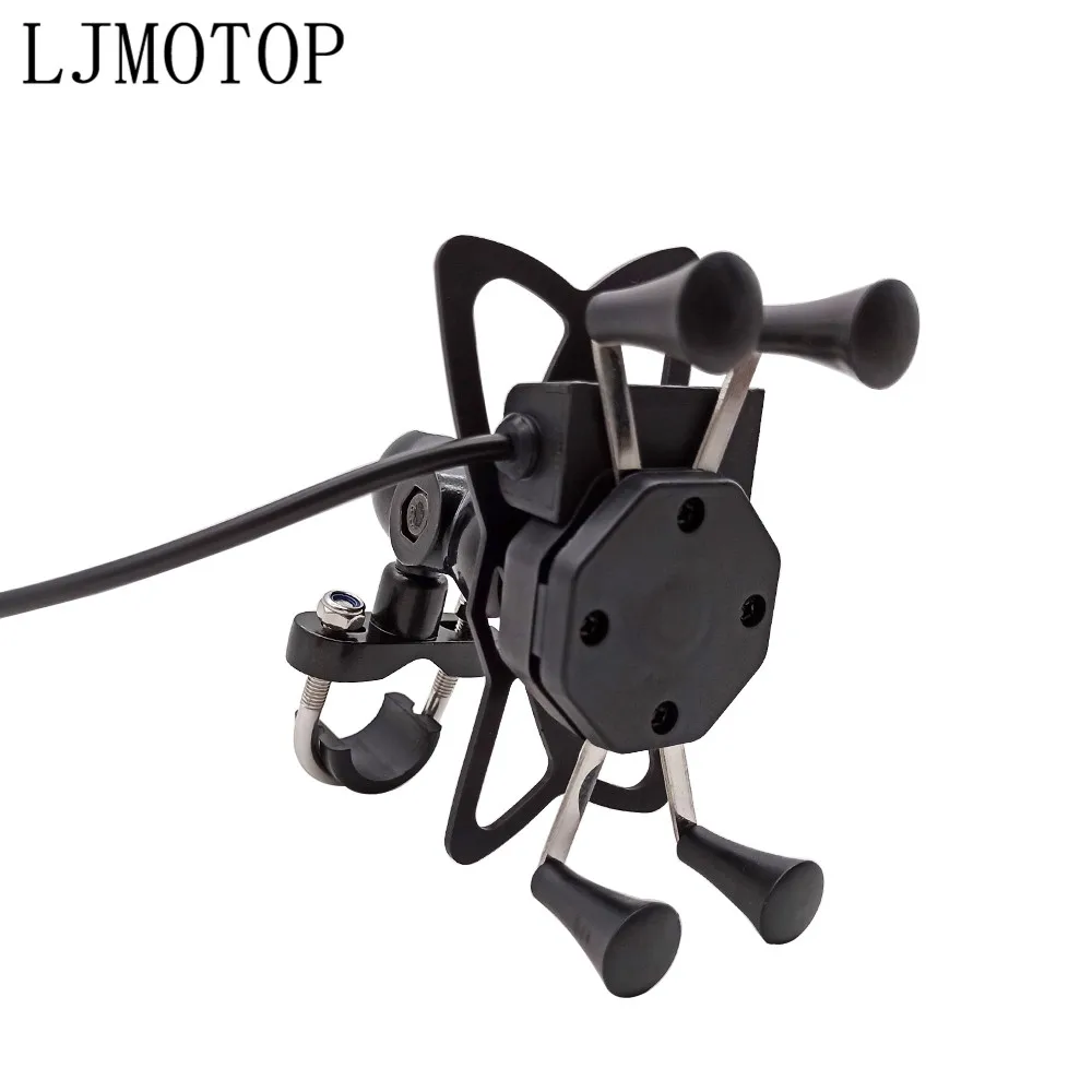 

For BMW F800GS F800GT F800S F800ST Adventure F800 GS/GT/R Motorcycle Phone Bracket Handlebar Holder With USB Any Smartphone GPS